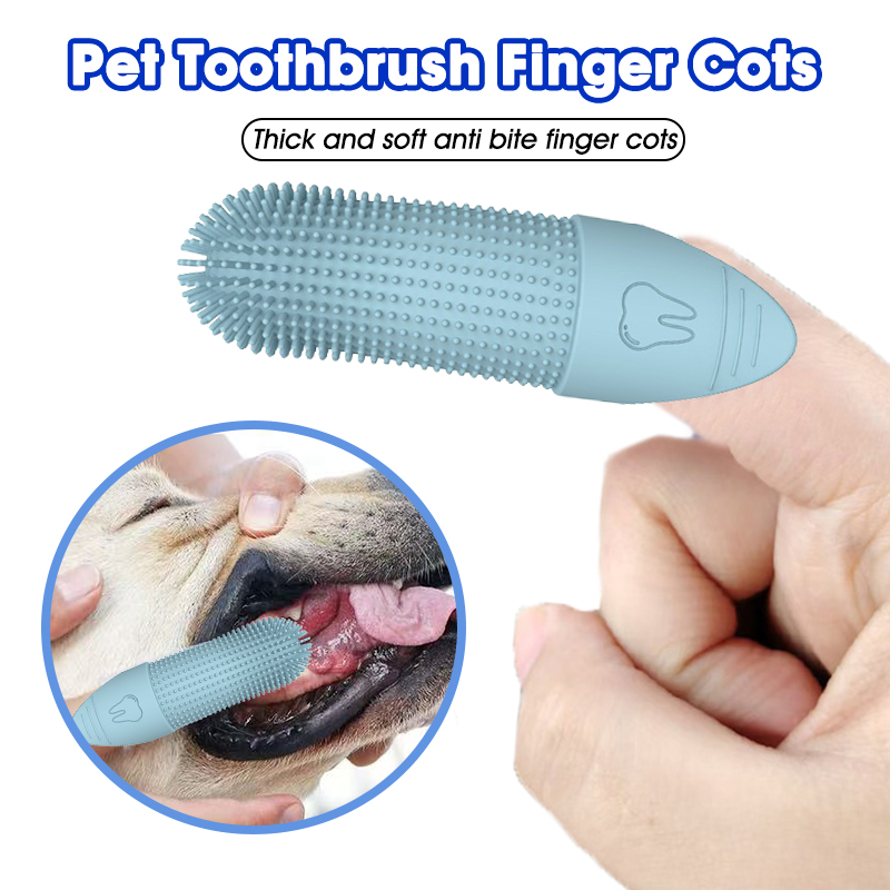 Juego de Cepillos Dentales de  - Dog Muzzle Silicone reseña y precio