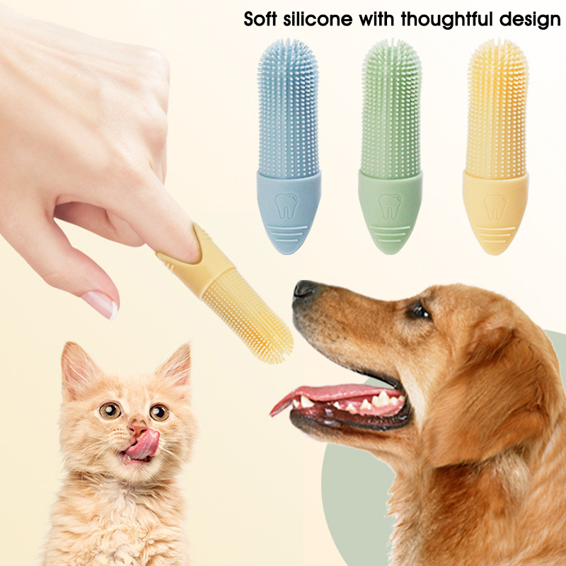 Juego de Cepillos Dentales de  - Dog Muzzle Silicone reseña y precio