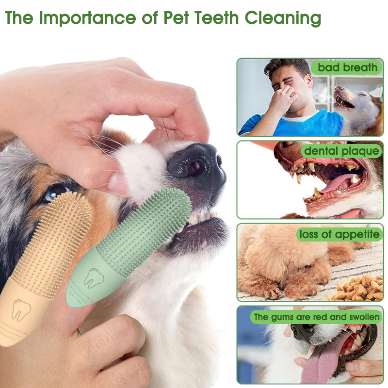 Juego de Cepillos Dentales de  - Dog Muzzle Silicone reseña y precio
