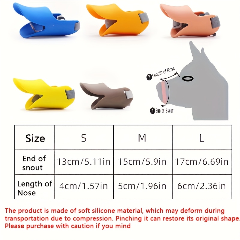 Bozal de silicona con forma de - Dog Muzzle Silicone reseña y precio