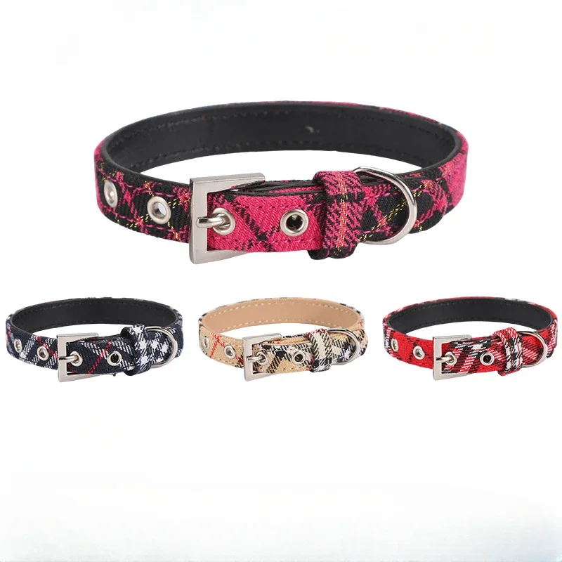 Collar a cuadros escoceses par - Pet Supplies Coupon reseña y precio